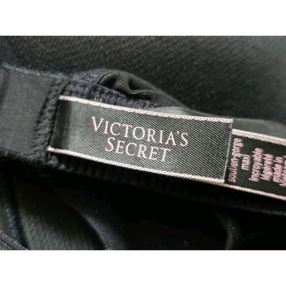 Victoria's Secret Bra Size 36C Style C80 Black Criss Cross Back Mesh Edging - Picture 3 of 6